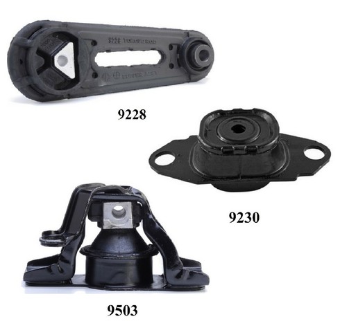 3 PCS MOTOR & TRANS MOUNT FIT 2009-2011 Nissan Versa 1.6L - Bild 2 von 5