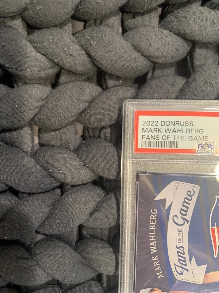 2022 Panini Donruss Mark Wahlberg Fans Of The Game #FG-MW PSA 10 Gem Mint Pop 1 - Image 3 of 4