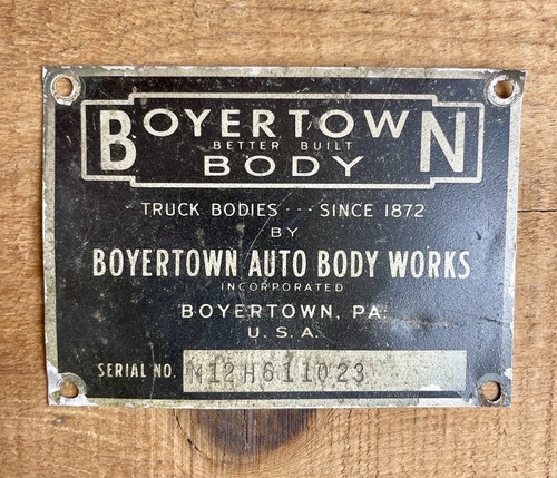 Croft Body Works Sign Vintage Boyertown Auto Body Works Service Shop PA Industrial Truck ...