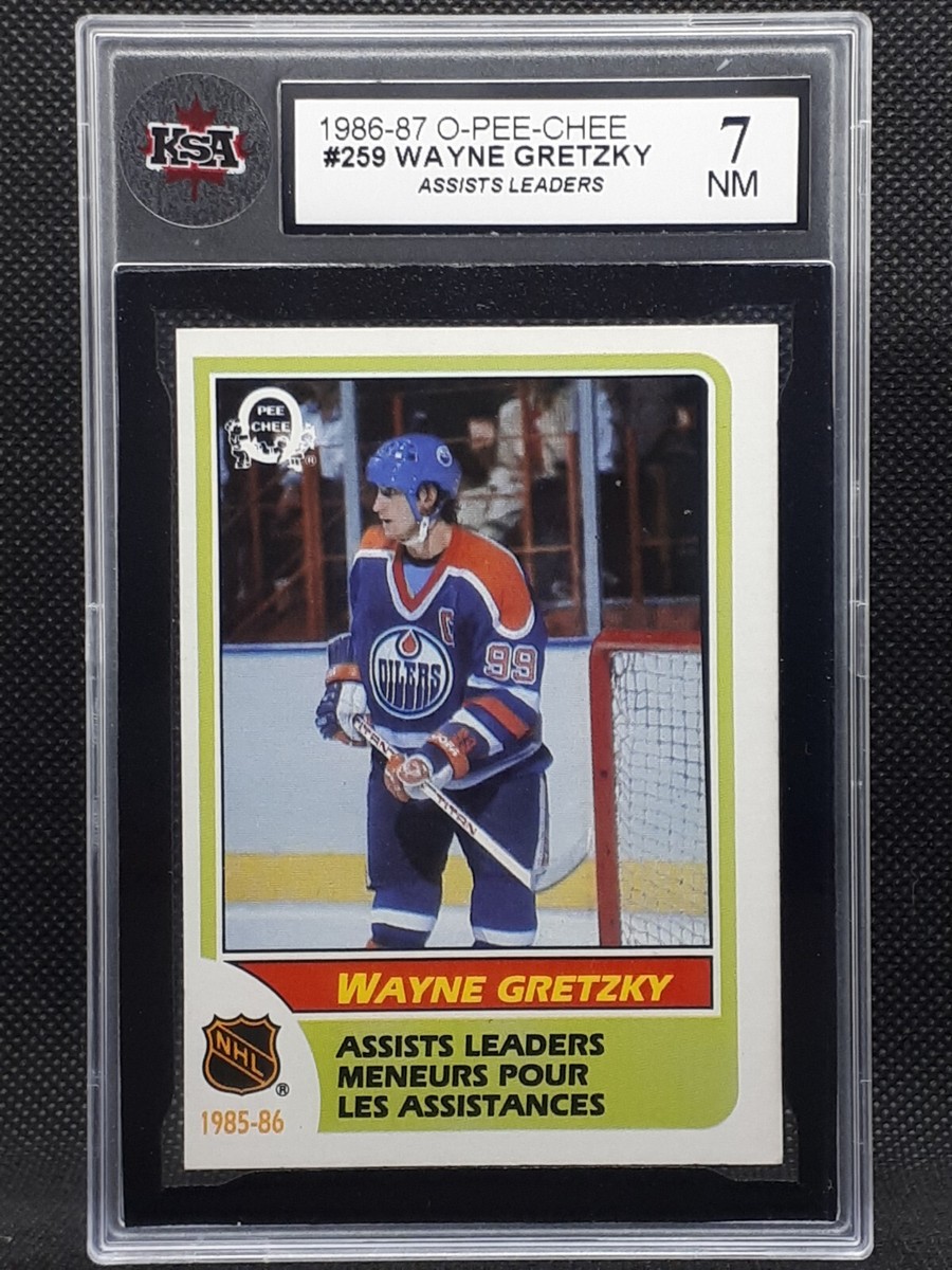 1986-87 OPC O-pee-chee NHL Hockey Card #259 Wayne Gretzky