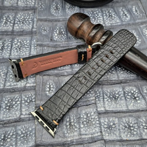 Cinturino orologio pelle esotica per Apple Watch misura 42/44/45mm - Foto 2 di 12