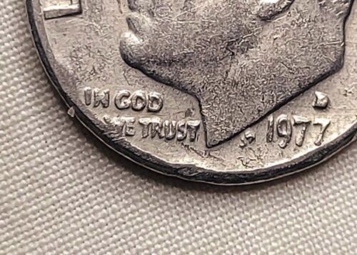 1977-D Dime Error Observe W Reverse E and A Rim - Picture 4 of 6