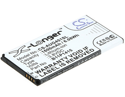 Batteria 1600mAh Per Archos 43 Internet Tablet, A43IT, 8300 – Sostituisce L04041200625 (Li-Polymer, 3.7V, Nera)