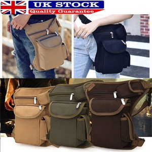 Men-Canvas-Tactical-Motorcycle-Riding-Hip-Fanny-Pack-Waist-Thigh-Drop-Leg-Bag-IL