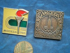 // Moscow 1980 Summer Olympics / Soviet Rare Badges //