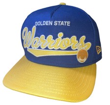 Golden State Warriors Hat Cap New Era Snap Back Blue Yellow 9Fifty HWC NBA City