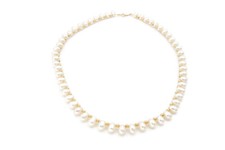 14k Yellow Gold Baroque PearlNecklace 16.75"