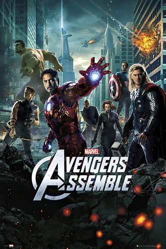 The Avengers - Marvel Movie Poster / Print (Regular Style) (Size: 27" X 39")