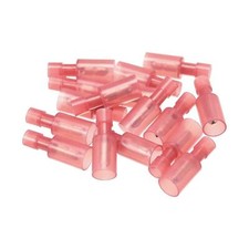 Wire Butt Male Terminals Insulated Round AWG 22-16 Red 20 Pcs  KD