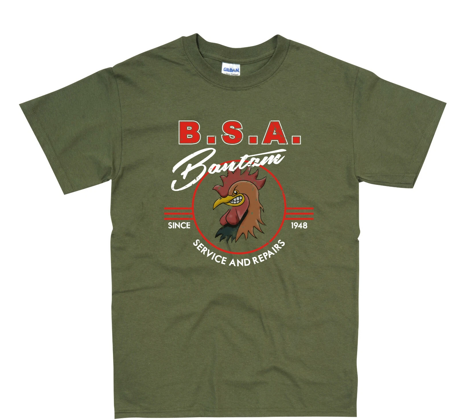 BSA Bantam Biker T Shirt Door Art Rat Chopper Bobber Hotrod Vintage Cafe Racer
Opens in a new window