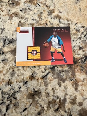 2005 Topps Pristine Chris Paul Rookie Personal Pieces Patch 5/5 Hornets ...