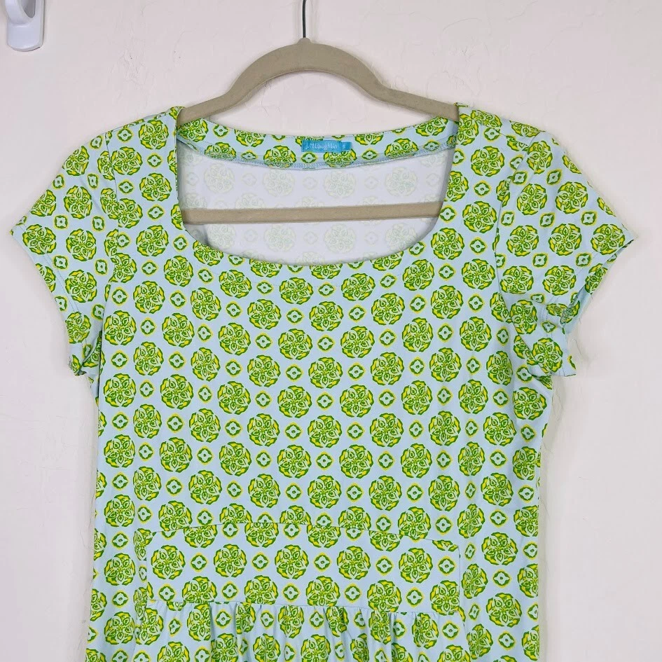 VETEMENTS Abito tubino donna J McLaughlin Catalina in tessuto taglia S verde floreale resort mini