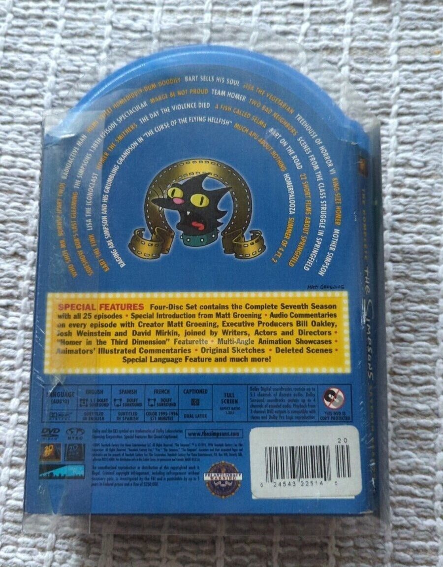 The Simpsons - Season 7 (DVD, 2005, 4-Disc Set, Molded