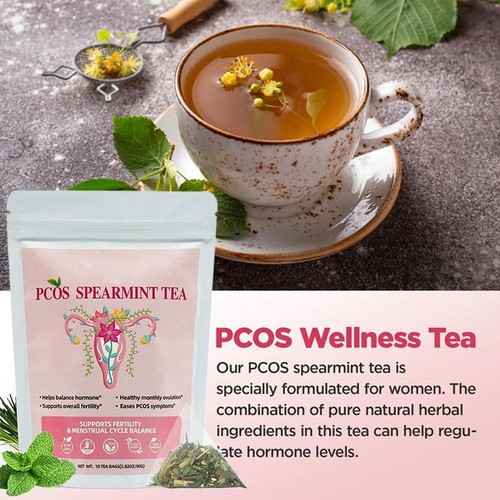 PCOS Spearmint Tea for Female, Hormone Balance Tea | free 10 Teabags - Picture 2 of 6
