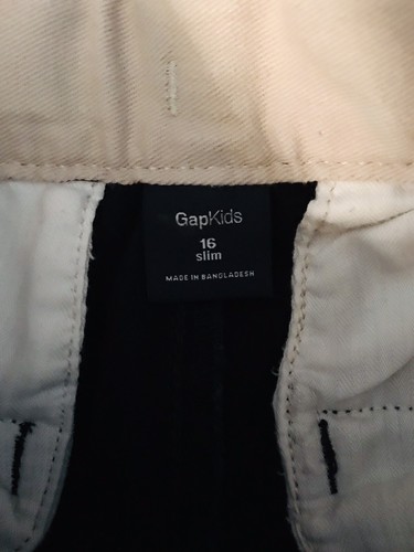 Gap Kids Navy Cargo Cotton Blue Long Shorts Boys 16 Slim Adj. Waist EUC! - Picture 4 of 6