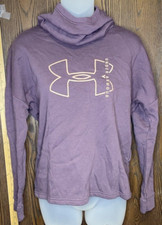 Under Armour Long Sleeve Hoodie Sweatshirt Purple Women's Size Small