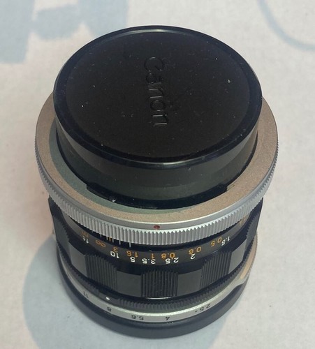 Canon FL 35mm f/2.5 Wide-Angle Lens with original Front and Back Lens Caps, Mint - Picture 4 of 4