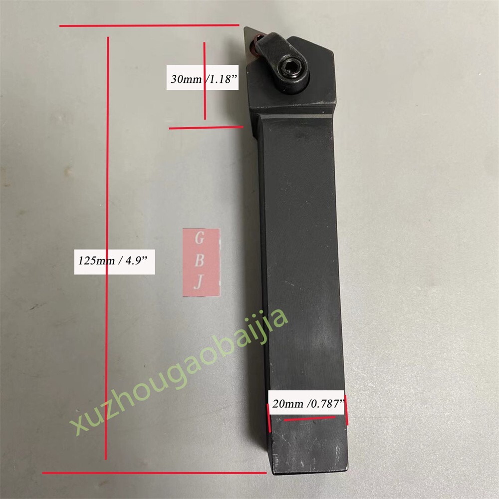 20mm MTJNR2020K16 Right Cylindrical Turning Tool Holder 20 x 125 mm For