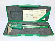 INSIZE DIGITAL CALIPER, 1108-150, 0-6", .0005" RESOLUTION, 1-37/64" JAW DEPTH