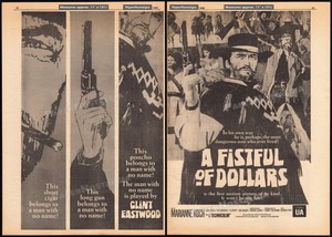 A-FISTFUL-OF-DOLLARS-Original-1966-Trade-print-AD-promo-poster-CLINT-EASTWOOD