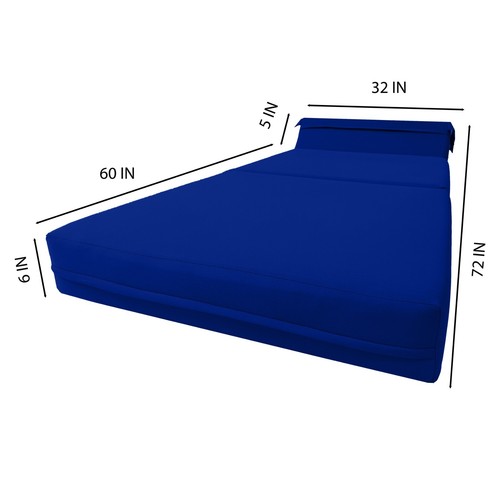 Silla Cama Plegable Espuma Camas, Sofá Cama Portátil Sentarse Dormir 6 x 32 x 70 Real - Imagen 3 de 7