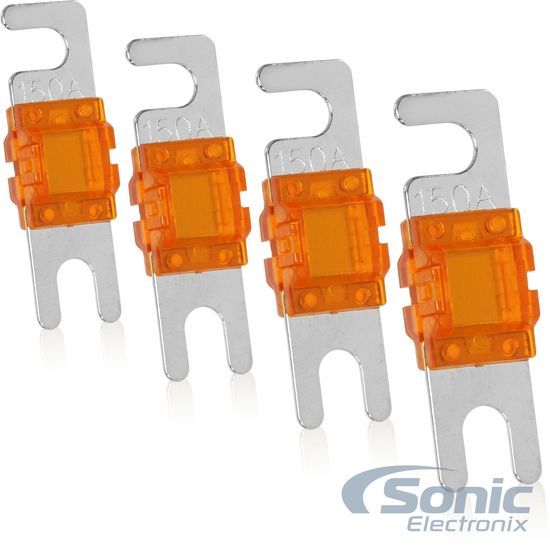 Belva BMANL150 - 4 комплекта никелированных предохранителей MANL на 150 А (предохранители на 150 Ампер), НОВЫЕ