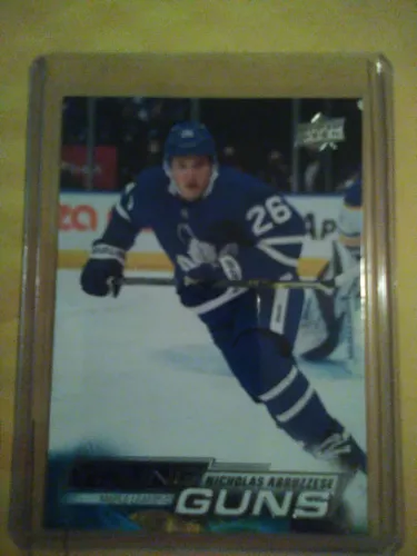 2022-23 UD Nicholas Abruzzese Young Guns No.234 Toronto Maple Leafs