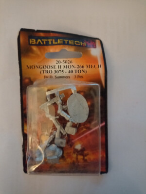 BattleTech Metal Miniatur - Rare Item - BT 20-5026 Mongoose II Mon-266 Mech
