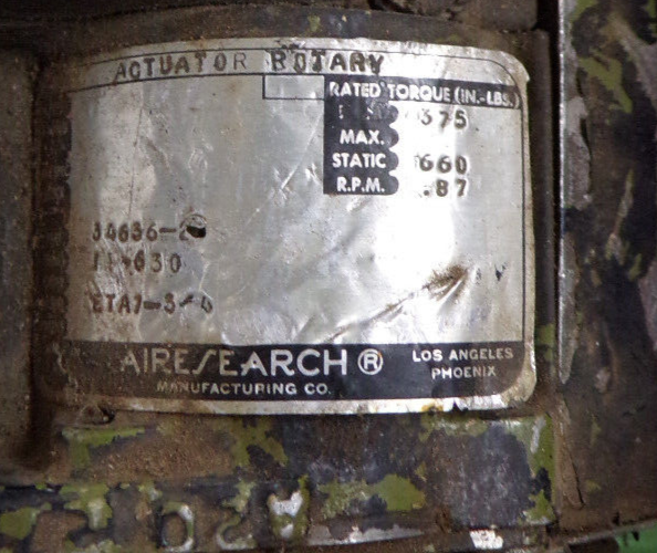 Honeywell Electro-Mechanical Actuator Assembly PN: 34636-2