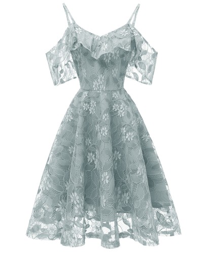 Braces Dress Cocktail Night Ball Gown Evening Wedding Bridesmaid Prom Lace Up NR - Picture 6 of 35