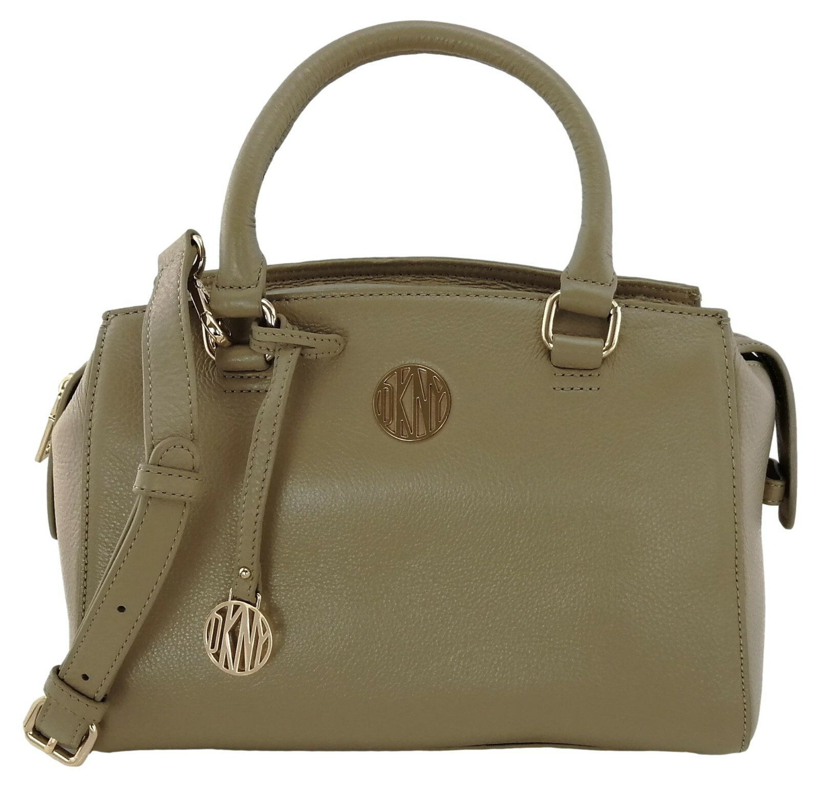 DKNY Brown Bag Satchel Top Zip Medium Top Handle Handbag Leather RRP £300