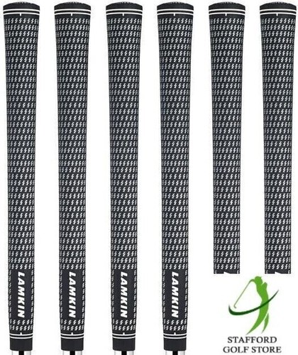 Lamkin Crossline Golf Grips Black/White - Choose Size & Qty 580/600 Rnd/Rib - Picture 6 of 11