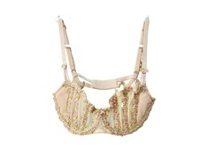 Victoria's Secret Dream Angels Wicked Rosebud Embroidered Unlined Bra Pink 32D