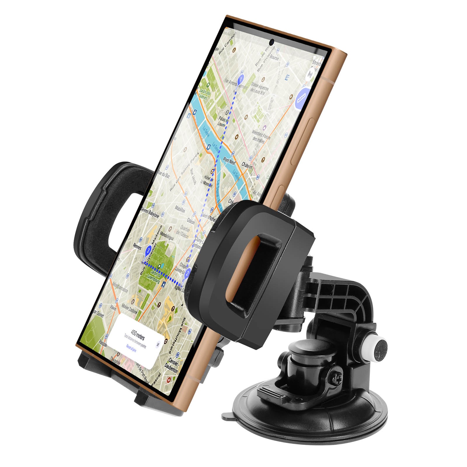 Support de voiture Avizar bras ajustable pour éviter les chutes de téléphone