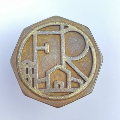 Vintage Frey Ranch Whiskey Bottle Stopper Top Brass