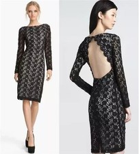 ALICE + OLIVIA Dandi Lace Open Back Cocktail Dress, Size 6
