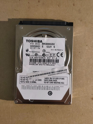 Toshiba MK5055GSX 2,5'' 500GB HDD Festplatte 5400rpm SATA 8MB