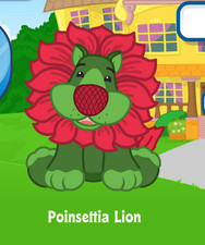 Webkinz Classic Poinsettia Lion Virtual PET Adoption Code Only Messaged