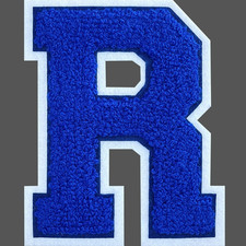4.5" Varsity Letter Patches Chenille Iron on Letters Large Letterman Jacket Patc