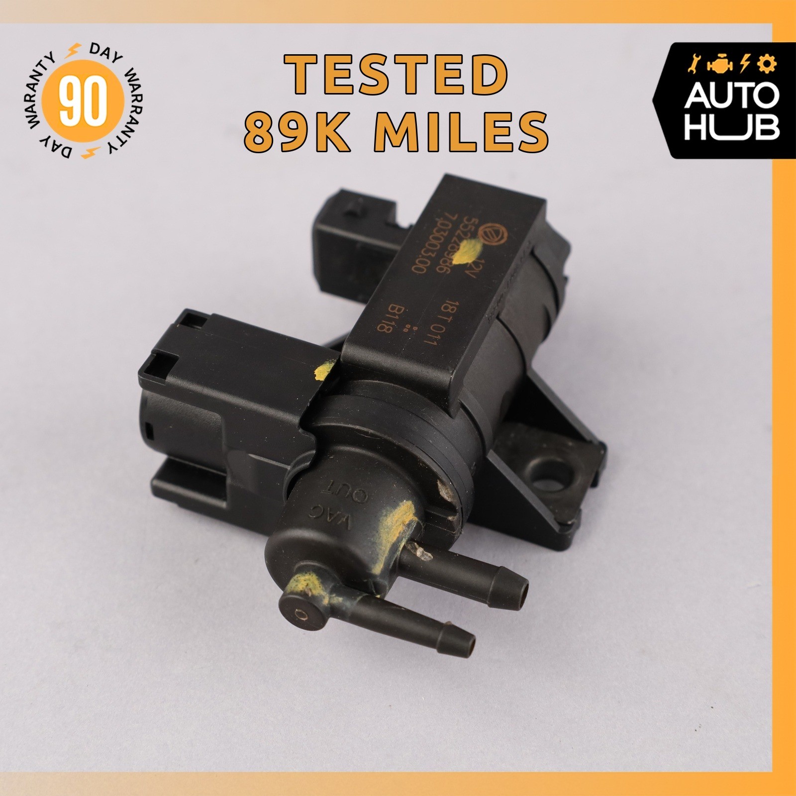 17-24 Maserati Levante M161 Vacuum Accumulator Solenoid Valve OEM 89k