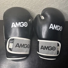 Amgo All Purpose Professional Grade Design Boxing Training Black Gloves 10oz