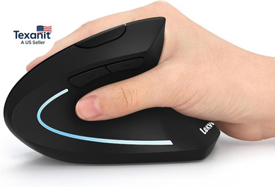 Ergonomic Mouse,  Vertical Wireless Mouse - Rechargeable 2.4G Optical Vertical M
