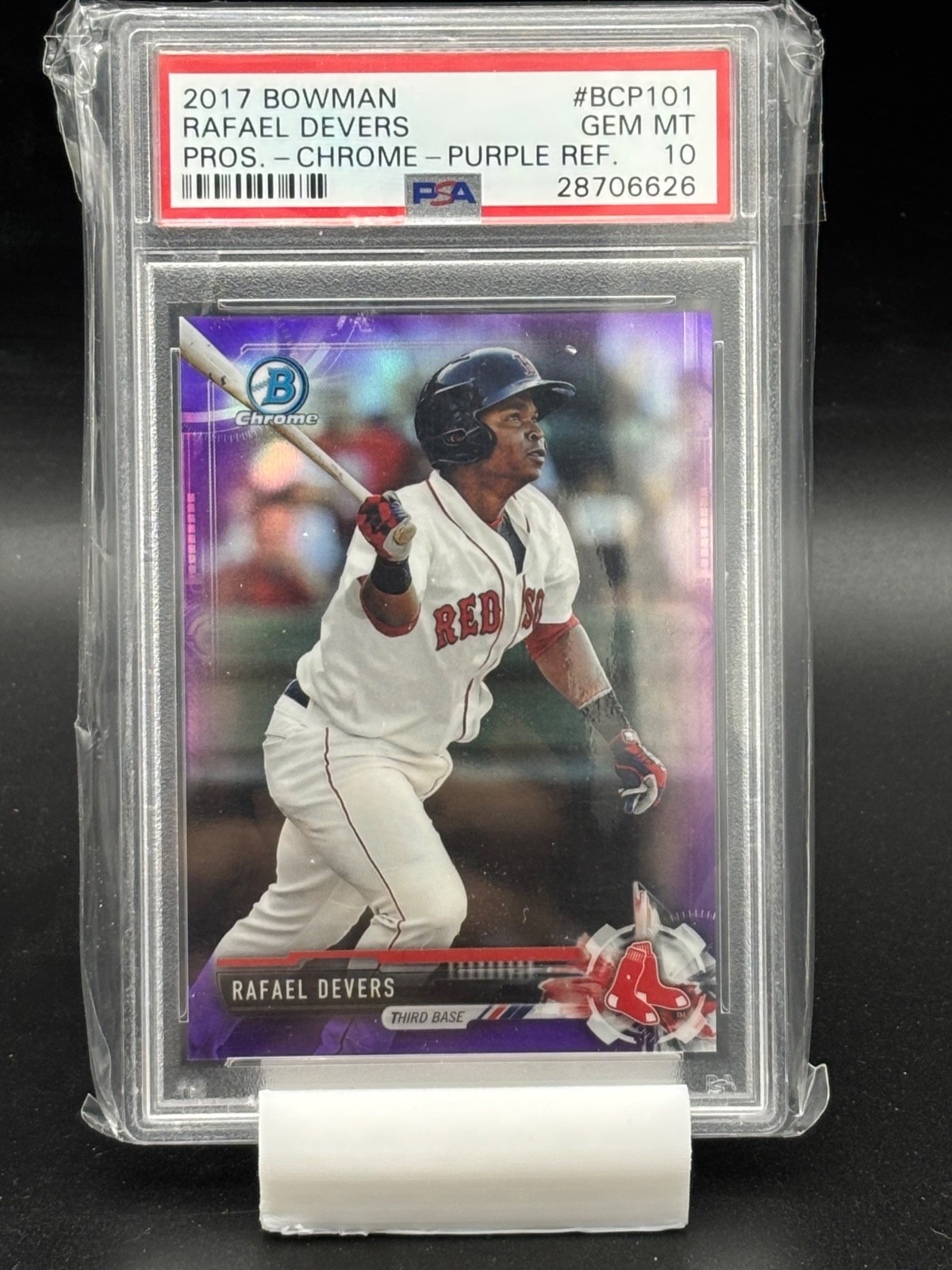 Rafael Devers 2017 Bowman Chrome Prospects Purple Refractor/250 #BCP101