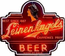 Leinenkugel's Wisconsin Mermaid 24"x20" Neon Sign Lamp With HD Vivid Printing