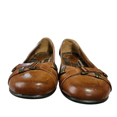 Bongo Shoes Women's Size 6 Flats Brown Slip-on Comfy Faux Leather Cottagecore - Picture 4 of 11