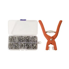 50 Sets Metal Snaps Buttons with Fastener Pliers Press Tool Kit Sewing Crafting