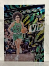 Olivia Miles 2025 Panini NSCC VIP - Baja Stripe Prizm Notre Dame/TCU Rookie SSP