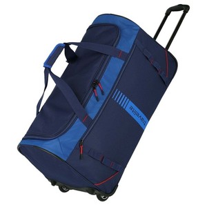 Travelite Basics Active Trolley Reisetasche 71 cm Marine/Rot