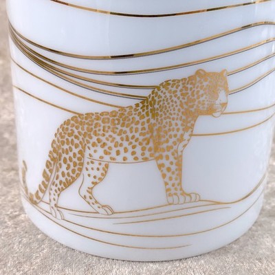 Cartier　Panthère vase　パンテール 花瓶　ポーセリン Cartier Porcelain Flower Vase Panthere de Cartier Rare VIP Gift