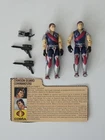 Gi Joe ARAH 1985 Tomax Xamot Crimson Twins 100% Complete with Filecard